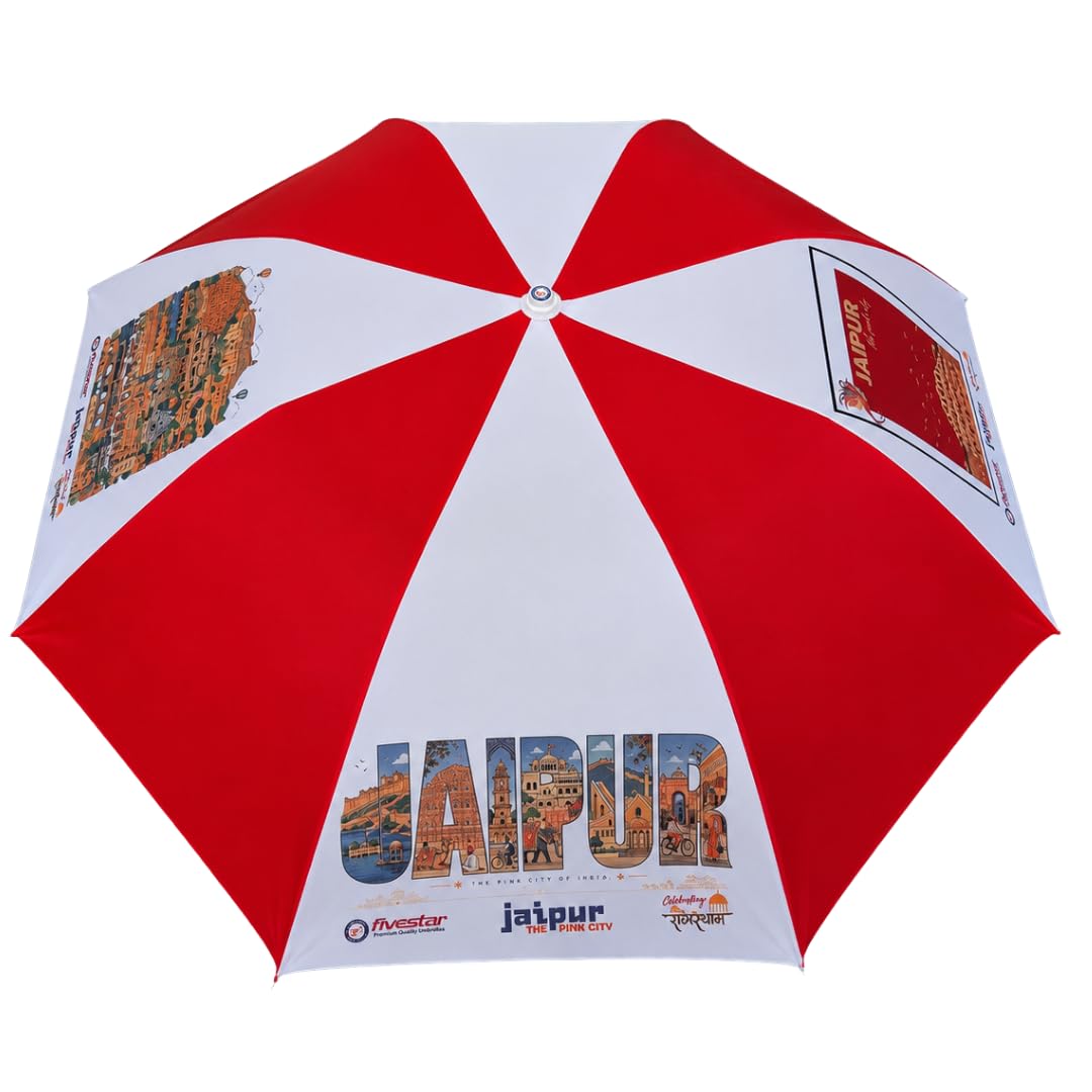 FIVESTAR Celebrating Rajasthan | Postcard from JAIPUR 2Fold Umbrella-image-7