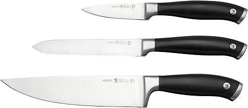 Miniatura 10 de HENCKELS Silvercap - Juego de cuchillos de cocina de 3 piezas, cuchillo de chef, cuchillo de pelar, cuchillo utilitario, diseño alemán informado por