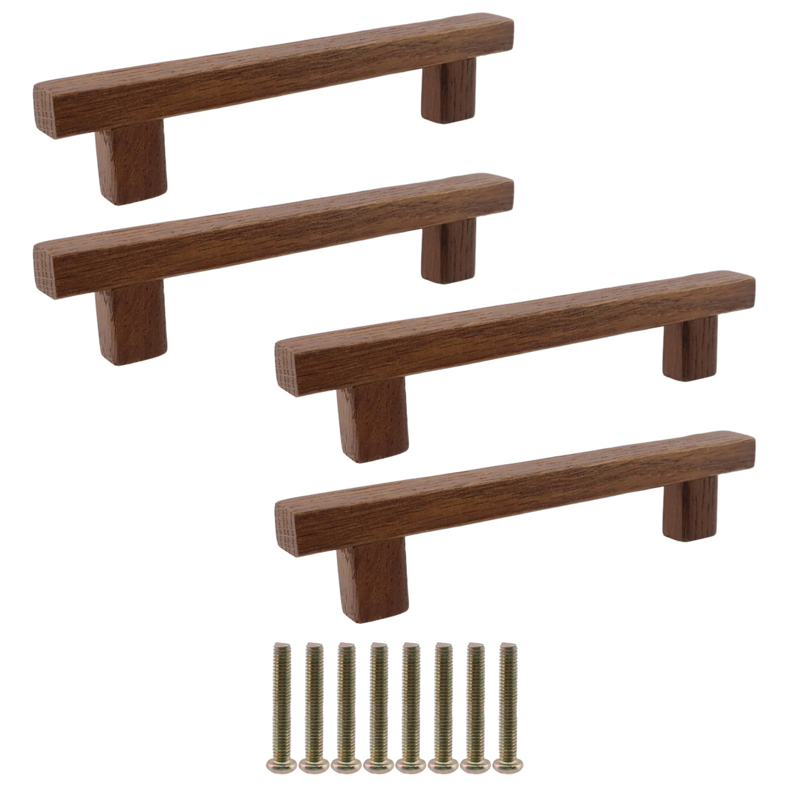 Poignées en bois de noyer pour rénover facilement vos tiroirs de commode abîmés