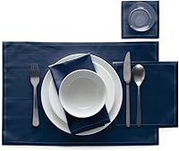 Vista 2 de MY DRAP Servilletas de cóctel, servilletas de algodón reutilizables, rollo de 4.5 x 4.5 pulgadas (100 servilletas, azul petróleo)