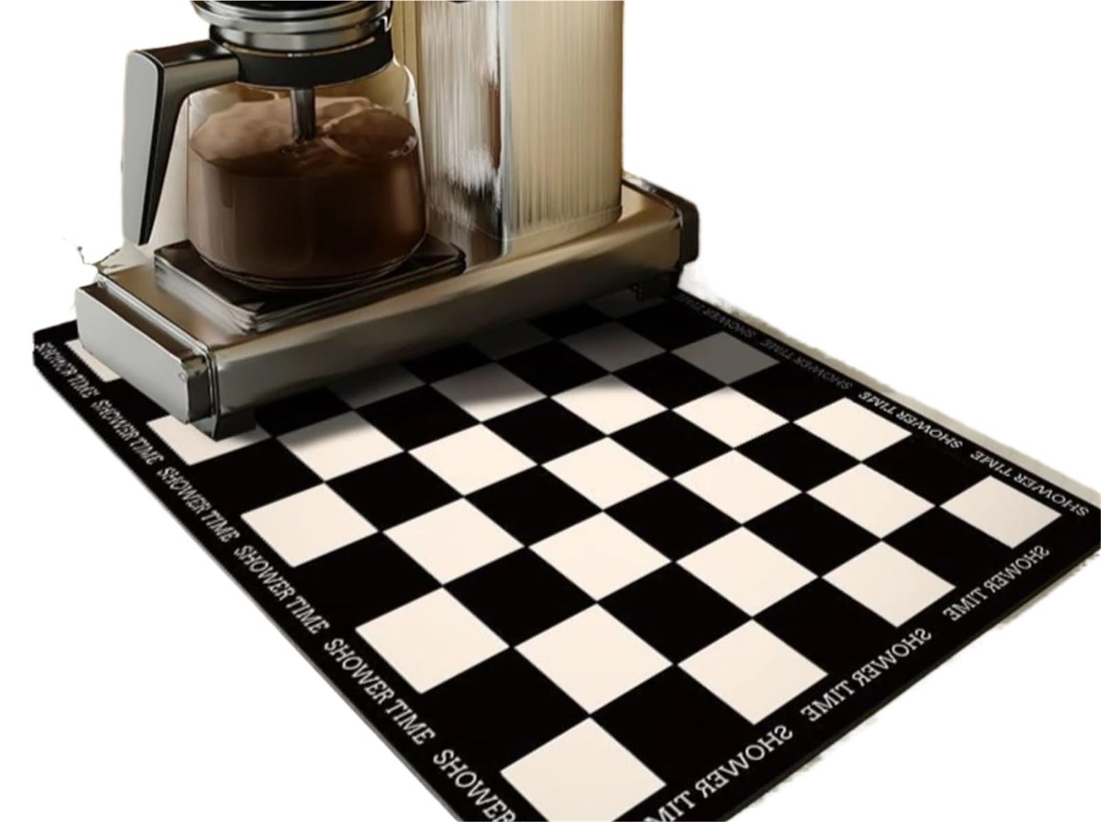 Tappetino Per Macchina Da Caffè 2PCS Stoviglie Tappetino di scarico Utensili da cucina Controsoffitto della cucina Tappetino assorbente Sottobicchiere for bar a casa Tappetino isolante senza lavaggio