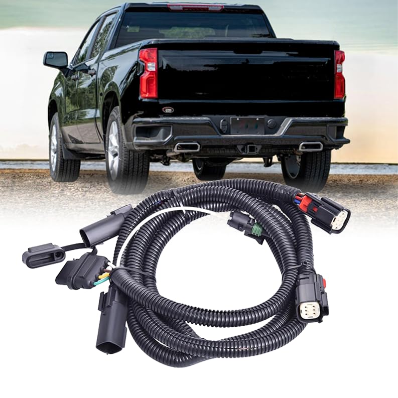 FANHAY Easy Connect Harness for Chevy Silverado/GMC Sierra 1500 2019 2020 2021, for Redline LED Tailgate Light Bar