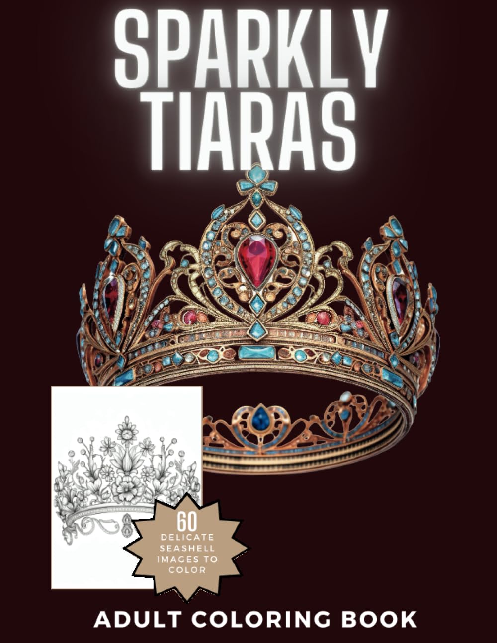 Sparkly Tiaras: Beautiful and Intricate Adult Coloring Book