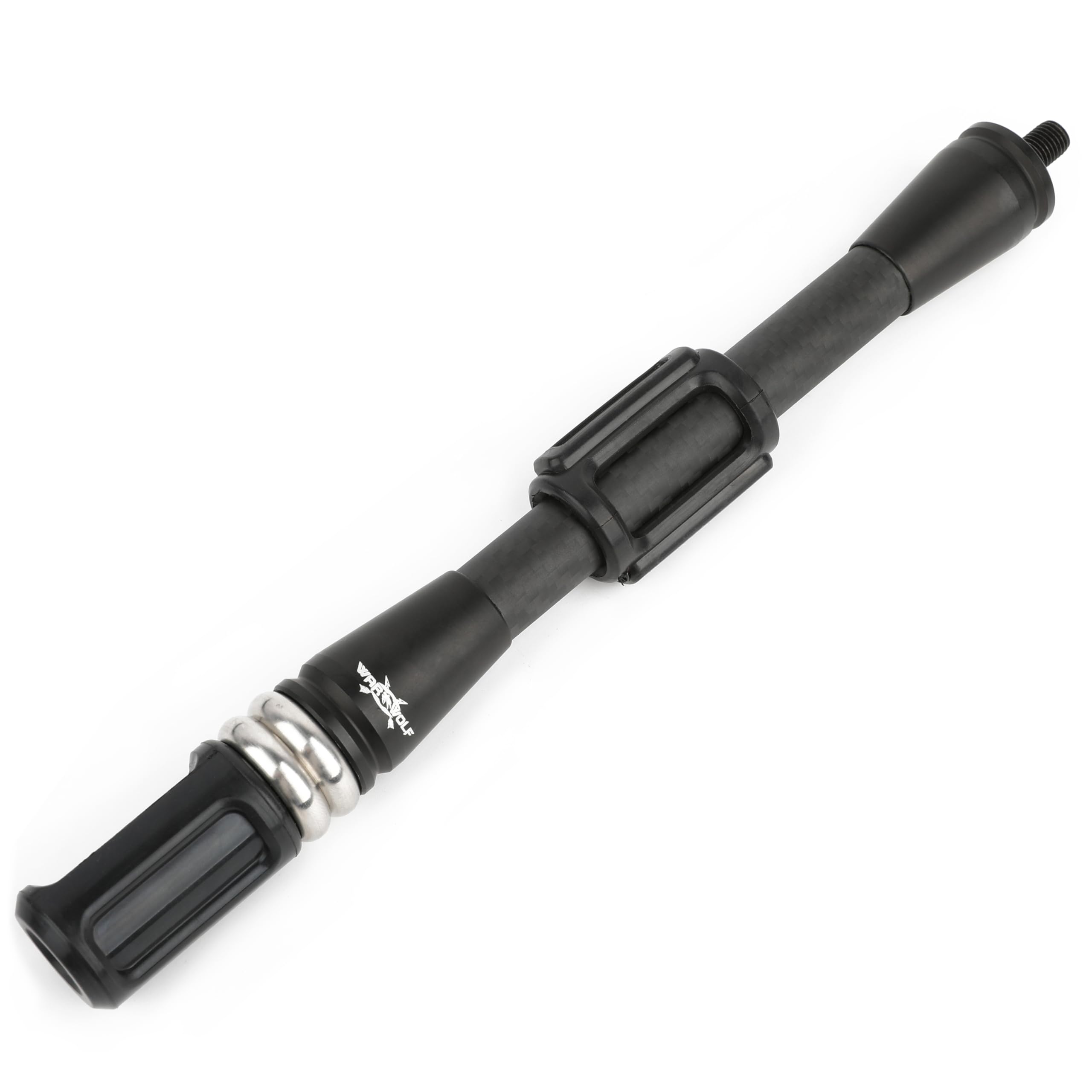 Estabilizador de arco de 7/9/11/12/15 pulgadas Bow Balance Bar Carbon Fiber Stalizer Rod Extension Pole Rod Bow Stabilizer Weight Silencer Damping para arco recurvo y arco compuesto