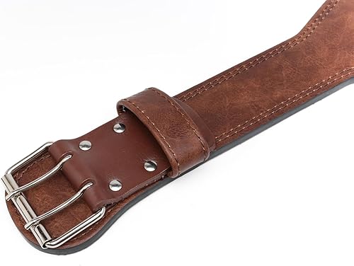 Miniatura 6 de Cinturón de levantamiento de pesas Fitness para gimnasio, cinturón acolchado de cuero de vaca para levantamiento de pesas, cinturón de levantamiento