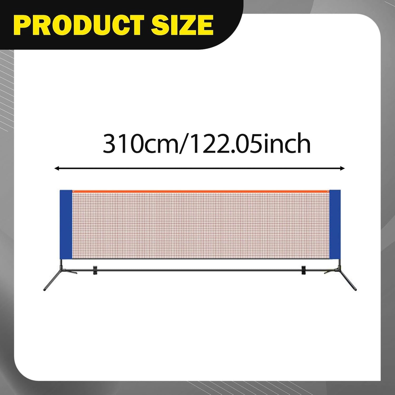 ポータブルピックルボールネットシステム、可動式メタルフレームスタンド、キャリーバッグ付き、公共の遊び場、車道、ガレージ用