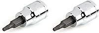 Vista 1 de TEKTON Unidad de 3/8 pulgadas x T15 Torx Bit Socket SHB14215 (paquete de 2)