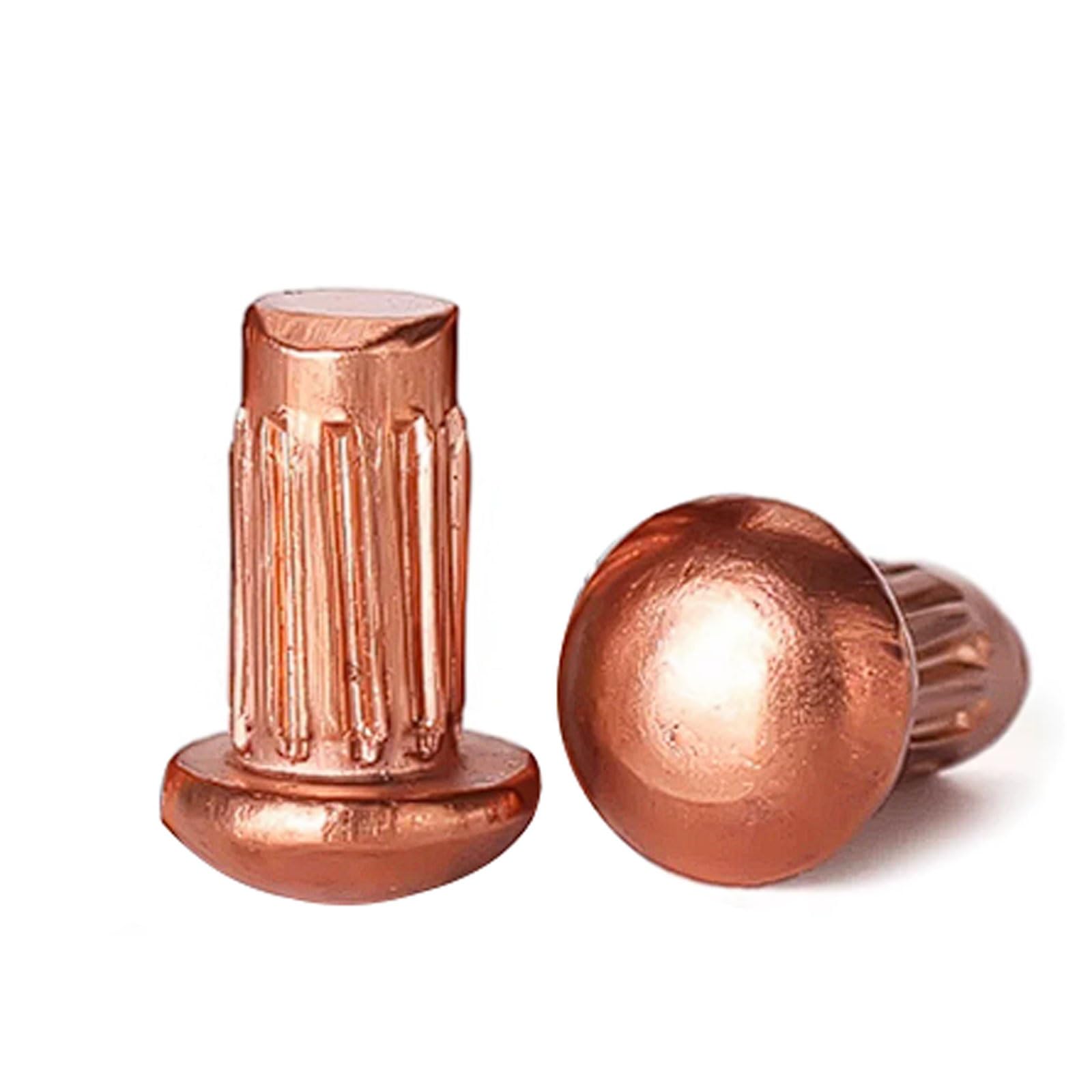 Yuaeb Biao Boutique Shop Uk One Color Copper Nameplate Rivets, Knurled Trademark For Nameplates And Branding(M2.5 * 5 (100 Pieces))