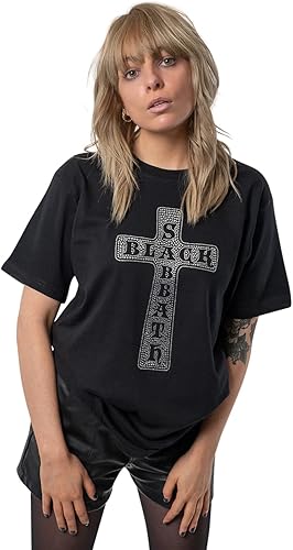 Camisa de baño negro con logotipo de cruz de diamante oficial unisex, color negro, S