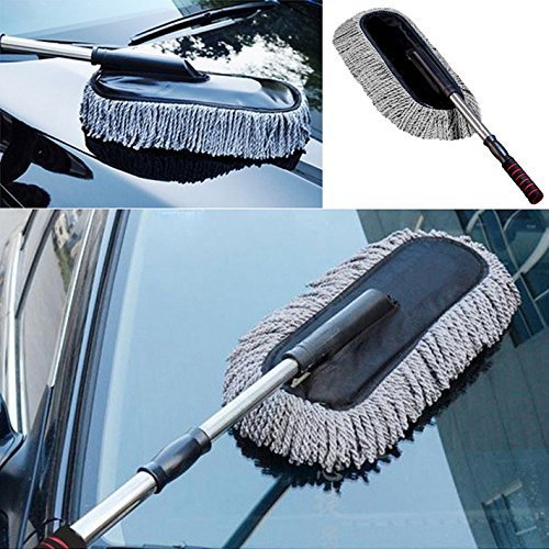 VR SHOPEE Microfiber Flexible Duster Car Wash | Car Cleaning Accessories | Microfiber | Brushes | Dry/Wet Home, Kitchen, Office Cleaning Brush with Expandable Handle (Multicolor_1 Pack)