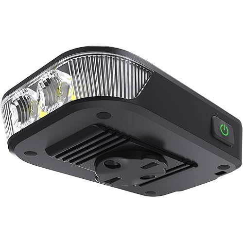 RAVEMEN FR500 Bike Front Light for Night Daytime Riding, Compatible with Garmin/Wahoo Computers, 6 Modes, Auto On/Off, Side Visible, USB-C Rechargeable & Output Bicycle Headlight for Road Urban Biking