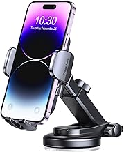 Mohard Porta Cellulare Auto, Forte Cuscinetto di Gel Appiccicoso Porta Telefono Auto Cruscotto e Parabrezza, Rotazione a 360° con Pulsante di Sgancio Rapido & Super Stabile per 4-7" Smartphones
