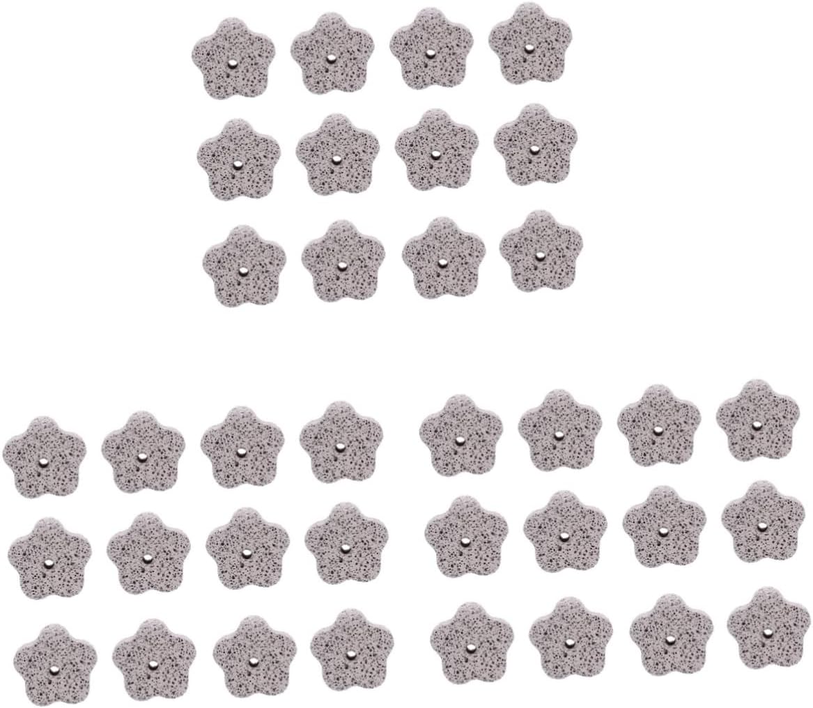 Ipetboom 36pcs Calcium Mineral Grinding Stones for Pets Blossom Shape Chew Toys for Hamsters and Other Animals Promotes Healthy Teeth and Natural Chewing Habits