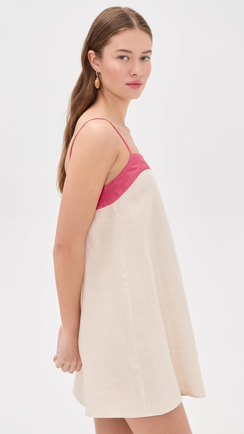 STAUD Women's Laura Linen Mini Dress - Image 4