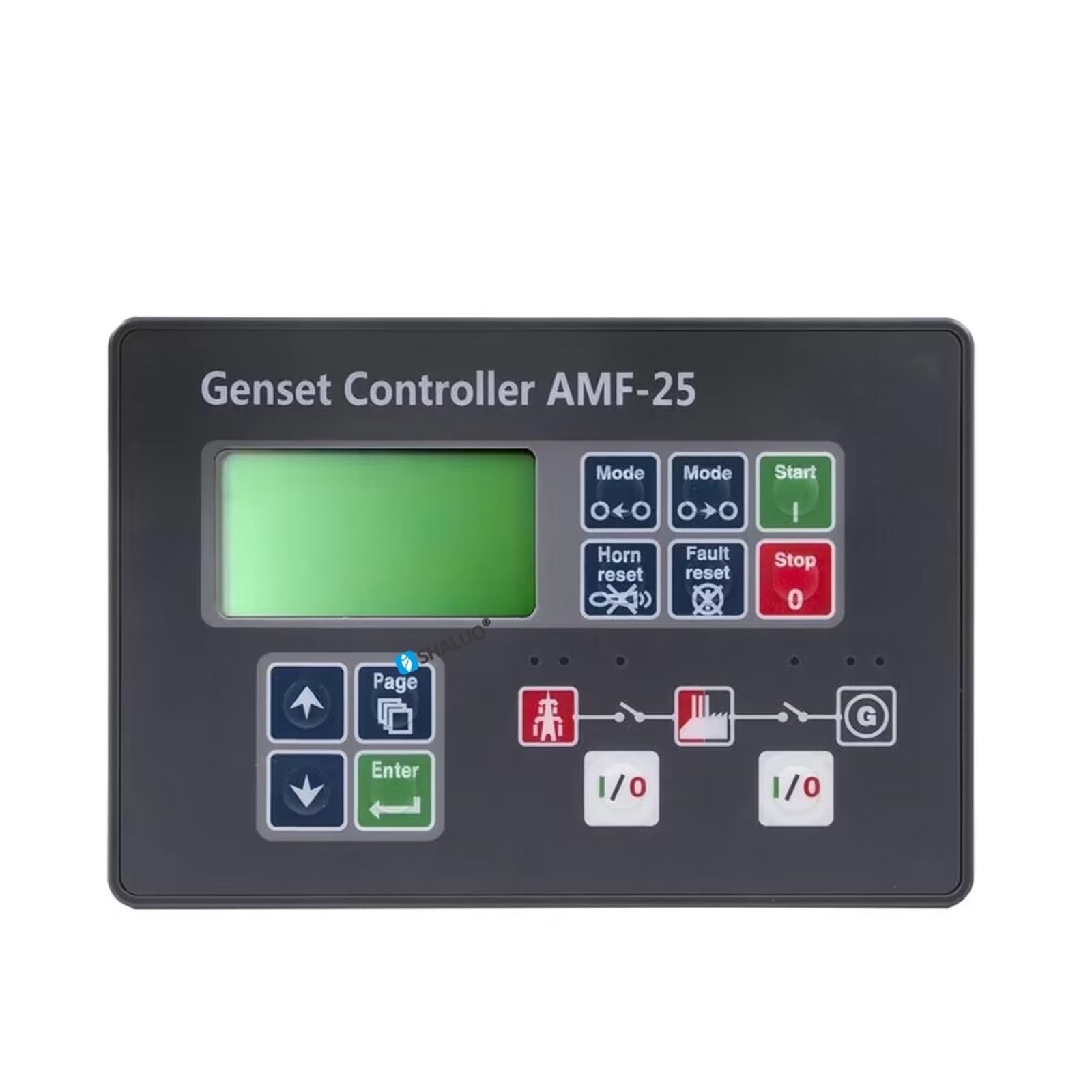 AMF25 AMF20 Sterownik generatora diesla Moduł sterujący agregatu prądotwórczego z automatycznym rozruchem Wyświetlacz LCD z(AMF20)