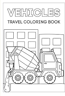 Vehicles: A Travel-Size Colouring Book: Cars, trucks, planes and more to colour on the move