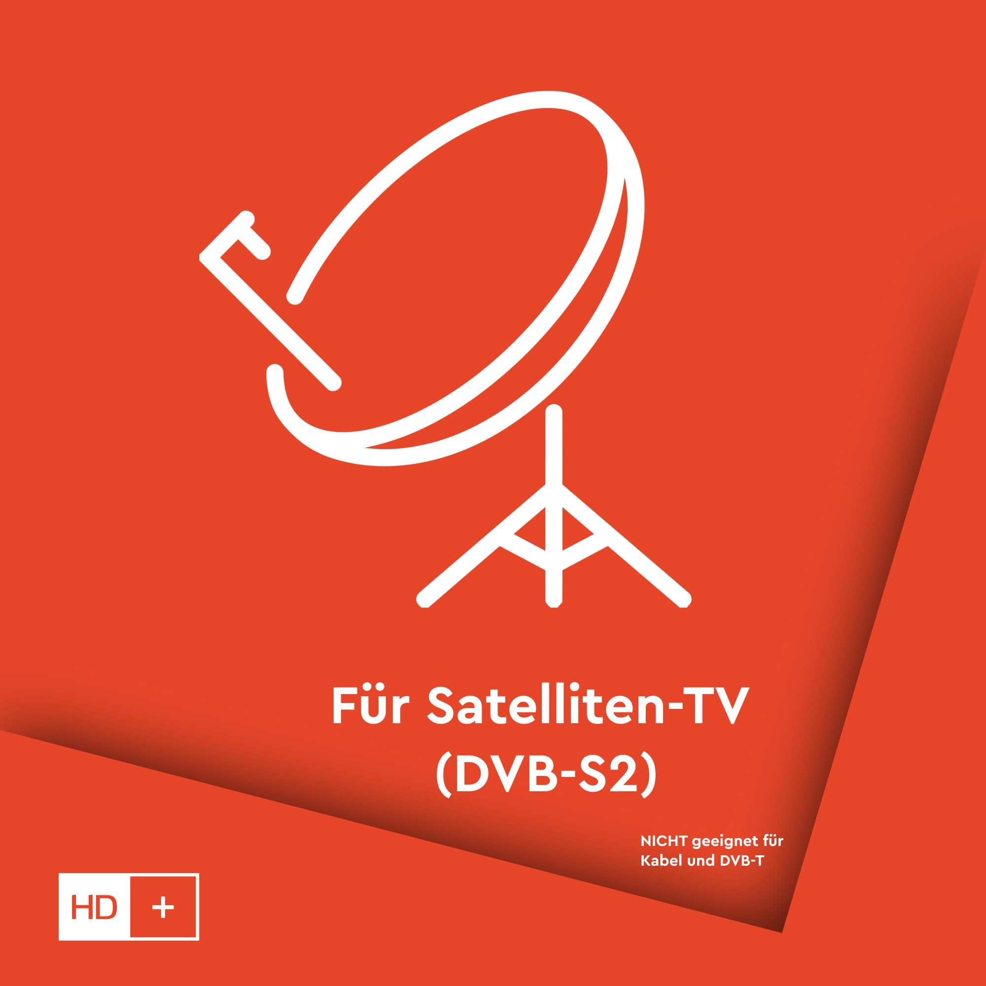 Scheda HD +, durata per 12 mesi, Televisore in luminosa qualità HD (lingua italiana non garantita)
