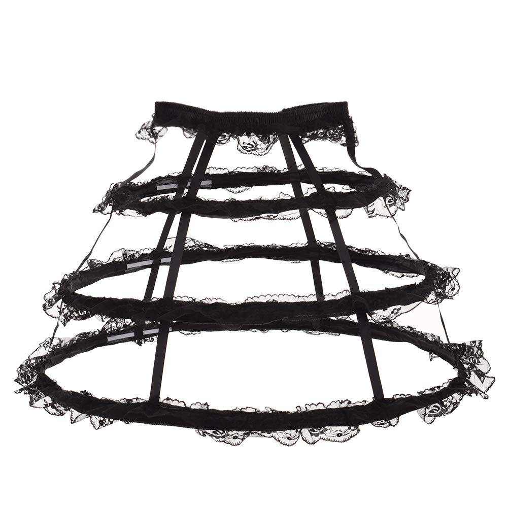 Graceart Women's 01 Vintage Petticoat Underskirt Nylon Lace Crinoline (01)