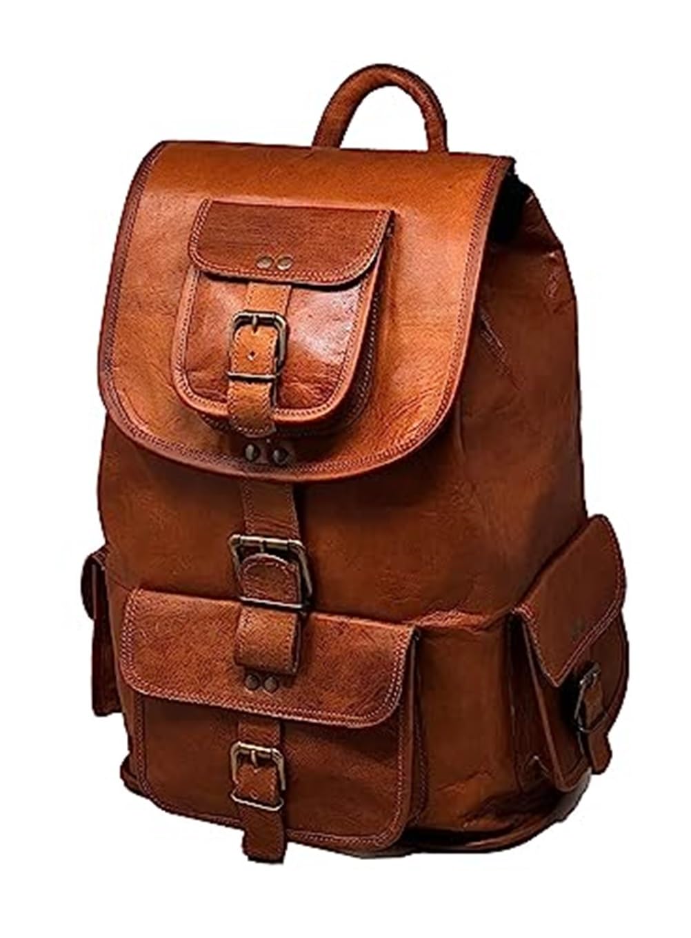 Vintage echt lederen vintage rugzak laptop bruin Backpack een product Vintage echt lederen vintage rugzak laptop bruin Backpack een product