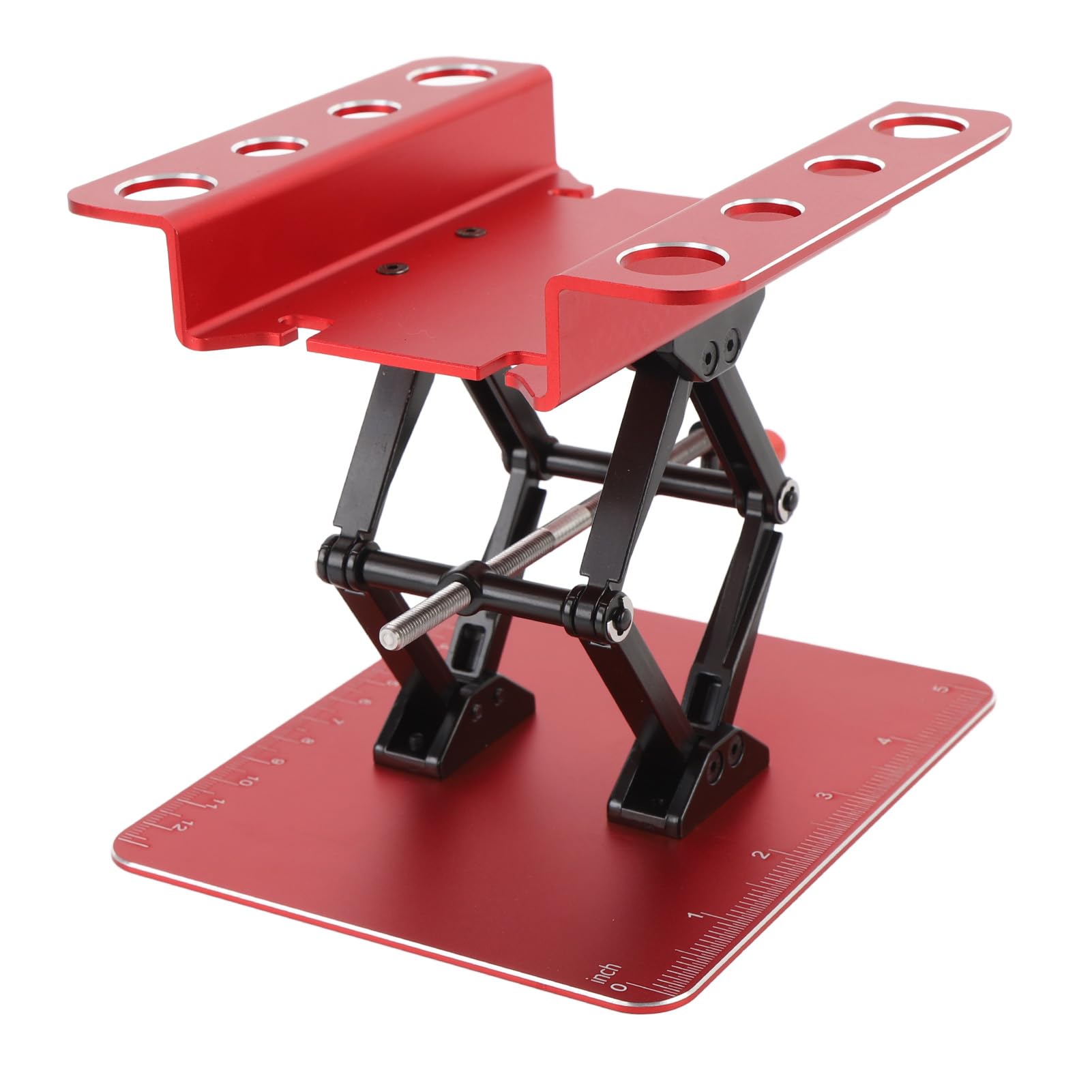 Socobeta Soporte de Trabajo para Coche RC, Plataforma de Reparación Giratoria de Ajustable de Primera Calidad para Vehículos RC 1:8 y 1:10, Construcción de Metal Simulada (#)