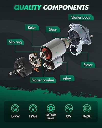 Miniatura 5 de SCITOO Arrancadores SFD0001 323-508 3268N aptos para Ford Country SquireCrown Victoria 1990 1991 5.0L para Ford Thunderbird 1989-1997 3.8l para