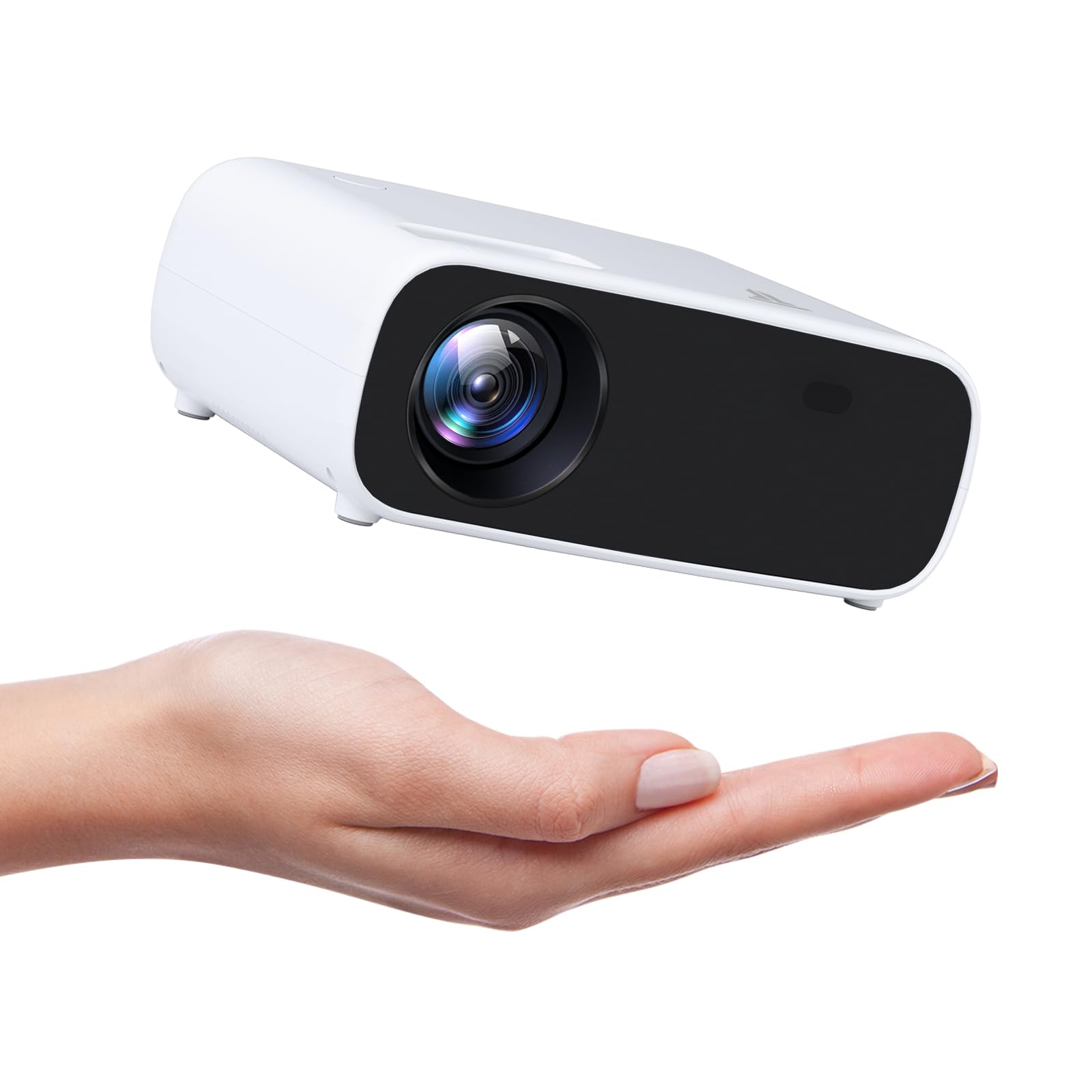 2025 Nuovo Mini Proiettore 18000 Lumen Bluetooth Proiettore Supporto 1080P 5G WiFi LCD Home Cinema Portatile Compatibile con iOS/Android/Laptop/HDMI/PC/TV Stick/USB (nero)