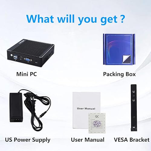 Miniatura 7 de Micro Firewall Appliance Intel J4125 Quad Core, 4 puertos LAN Intel 2.5GbE i225 sin ventilador Mini computadora 4GB RAM DDR4 64GB mSATA SSD,