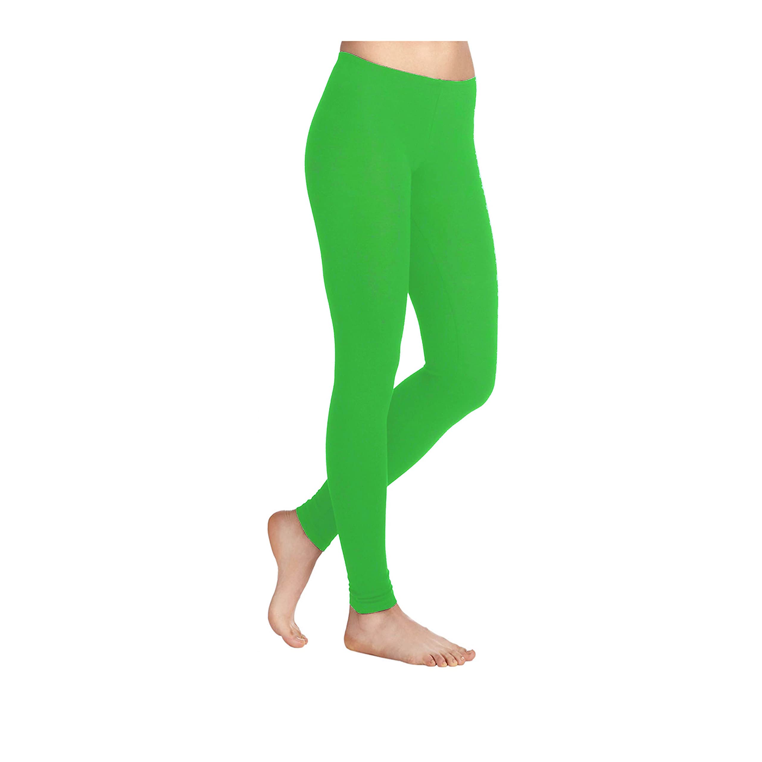 Missloved Plain Stretchy Viscose Elastane Leggings - SM to fit UK 8-10 - Green