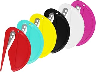 Letter Opener Envelope Slitter,Mail Opener Envelope Letter Opener,6 Pack Letter Openers (6 Color)