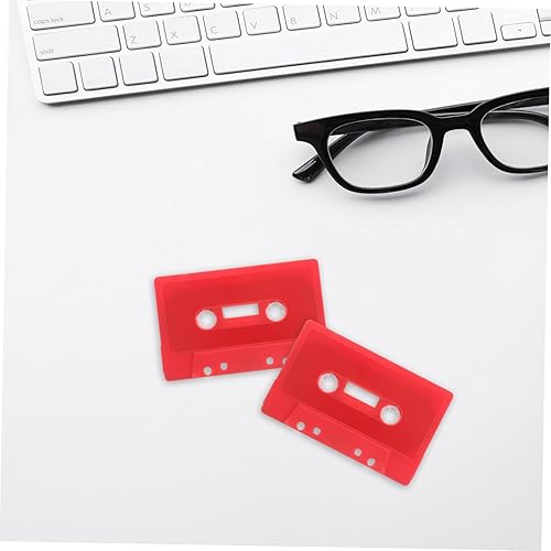 Miniatura 7 de Kisangel 2pcs Retro Cassette Tape Decor Blank Audio Cassettes Retro Decor Music Centerpiece