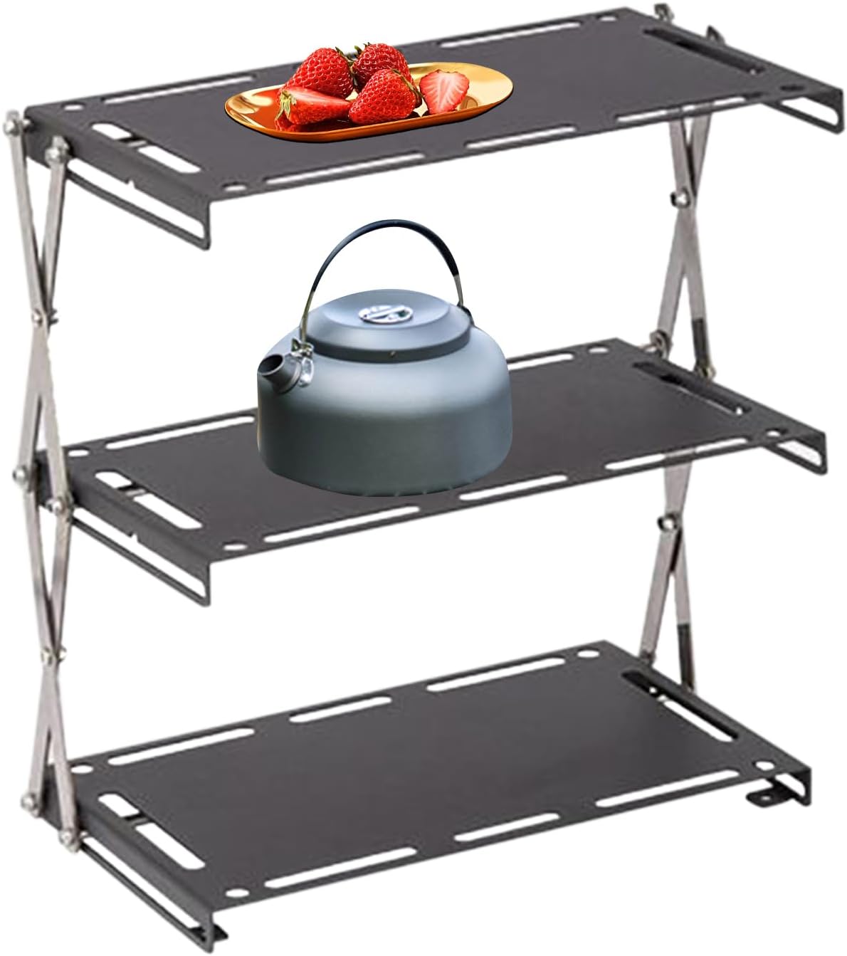 Camping Shelves 3-Tier Foldable Display Stand image 4