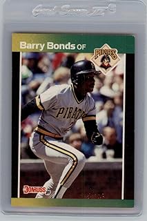 1989 Donruss (Inc./Denotes) Baseball #92 Barry Bonds Pittsburgh Pirates Official MLB Trading Card From Leaf with Inc. and ...