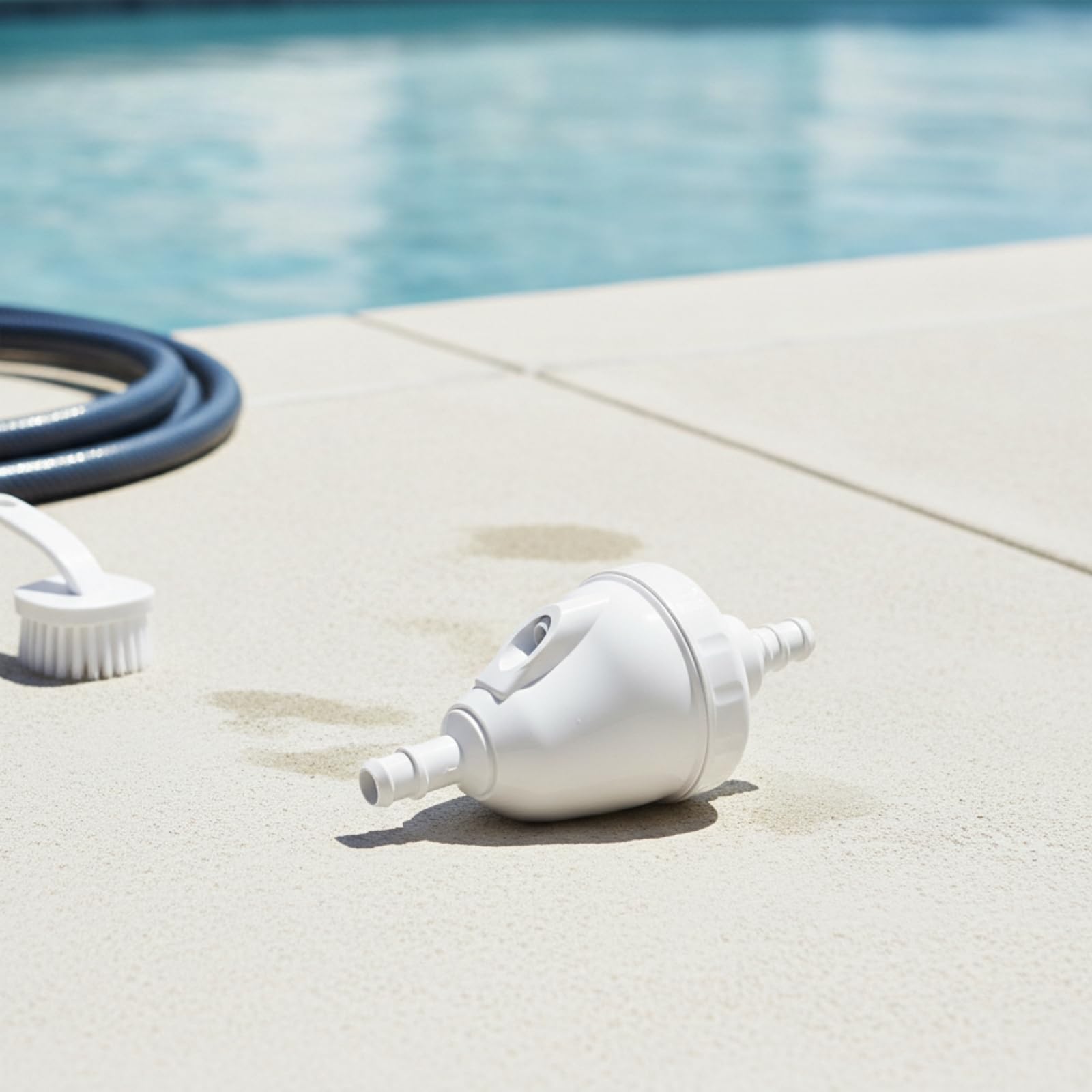 Harilla Vanne Nettoyage Piscine en PVC avec Raccord à Double Embout pour Aspiration Efficace s Débris