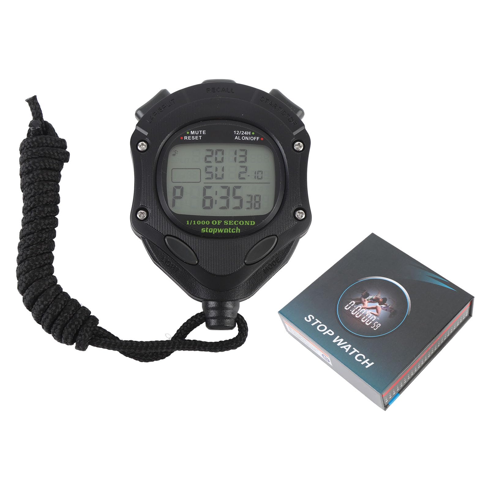 RiToEasysports Stopwatch Timer, Large Display Stop Watches Multipurpose Electronic Sports Timer for Swimming Running-picture-28