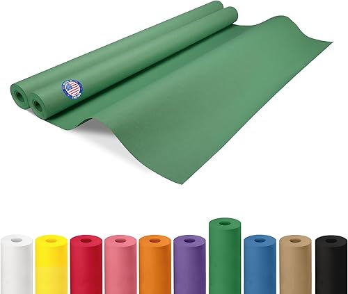 Vista 100 de Rollo de papel kraft marrón de 24 x 2160 pulgadas (180 pies), paquete de 4 – Papel de embalaje marrón hecho en Estados Unidos de 30 libras de grosor