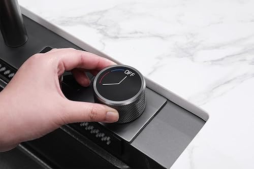 Miniatura 5 de Lefton KS2204-2A - Juego de fregadero de cocina en cascada de acero inoxidable 304 con grifo extraíble, cesta de drenaje, lavabo interior y tabla de