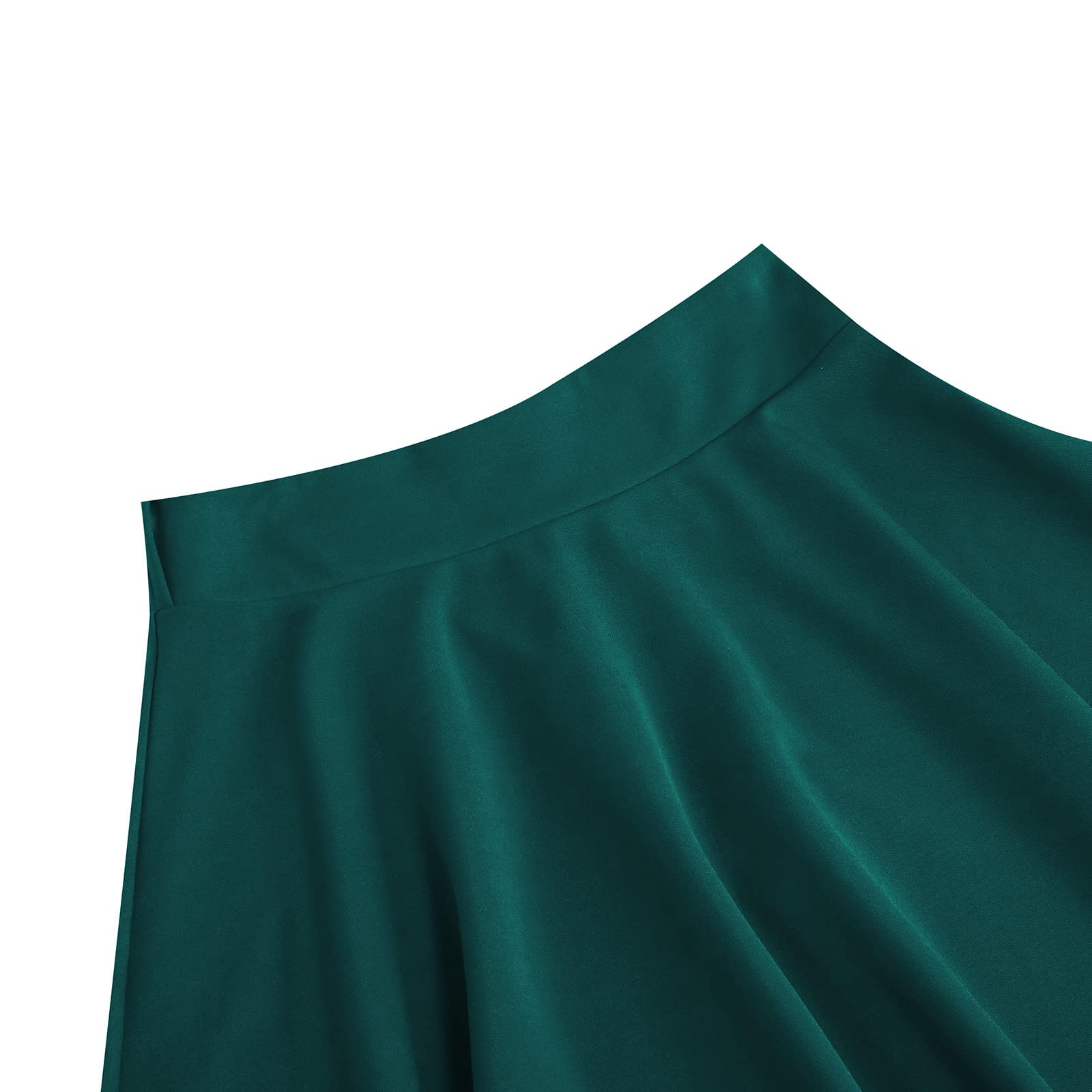 Gonna da donna, lunghezza al ginocchio, stile rockabilly, elegante, vintage, con motivo floreale, stile retrò, stile vintage anni '50
