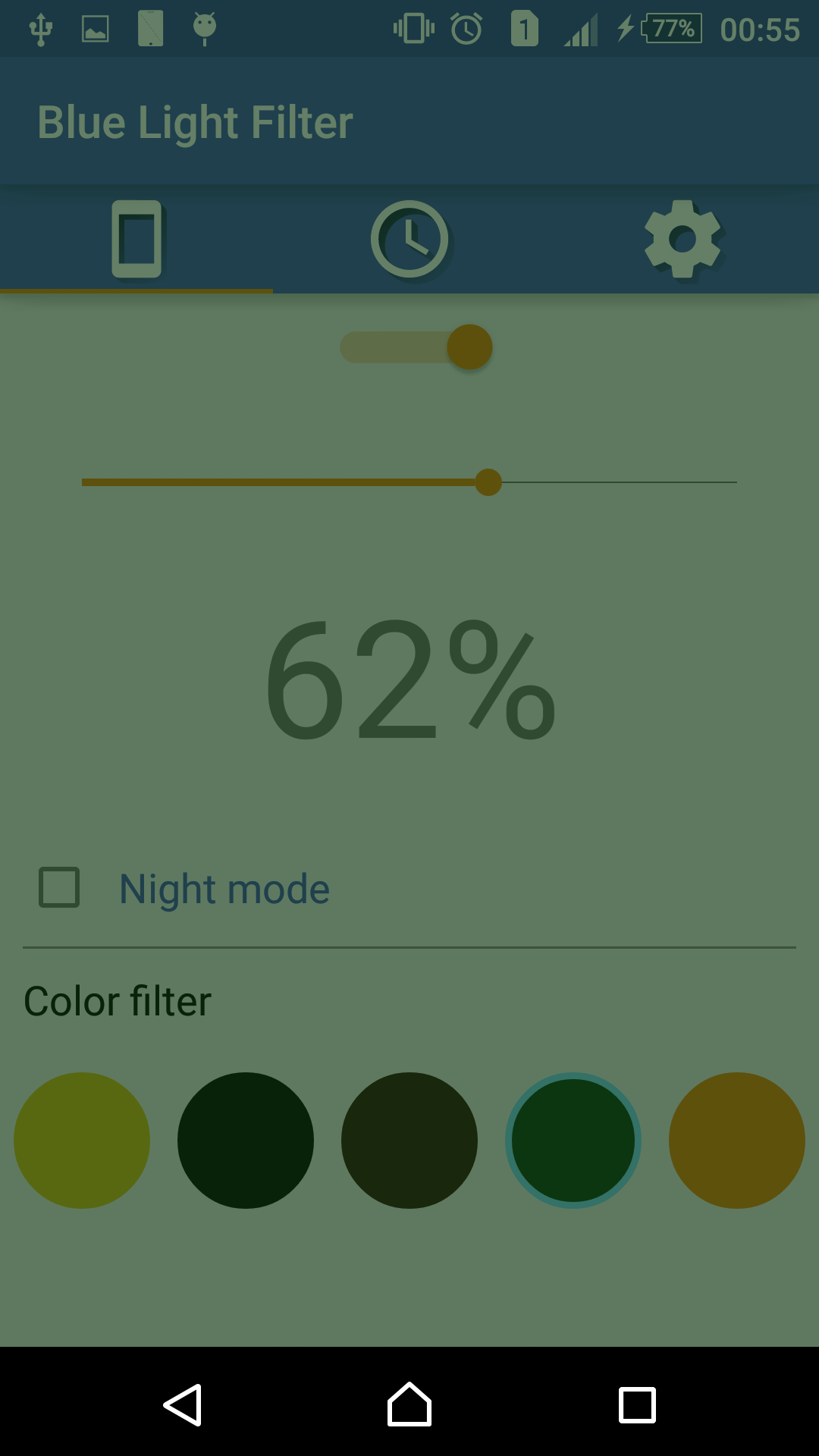 Blue Light Filter App on Amazon Appstore