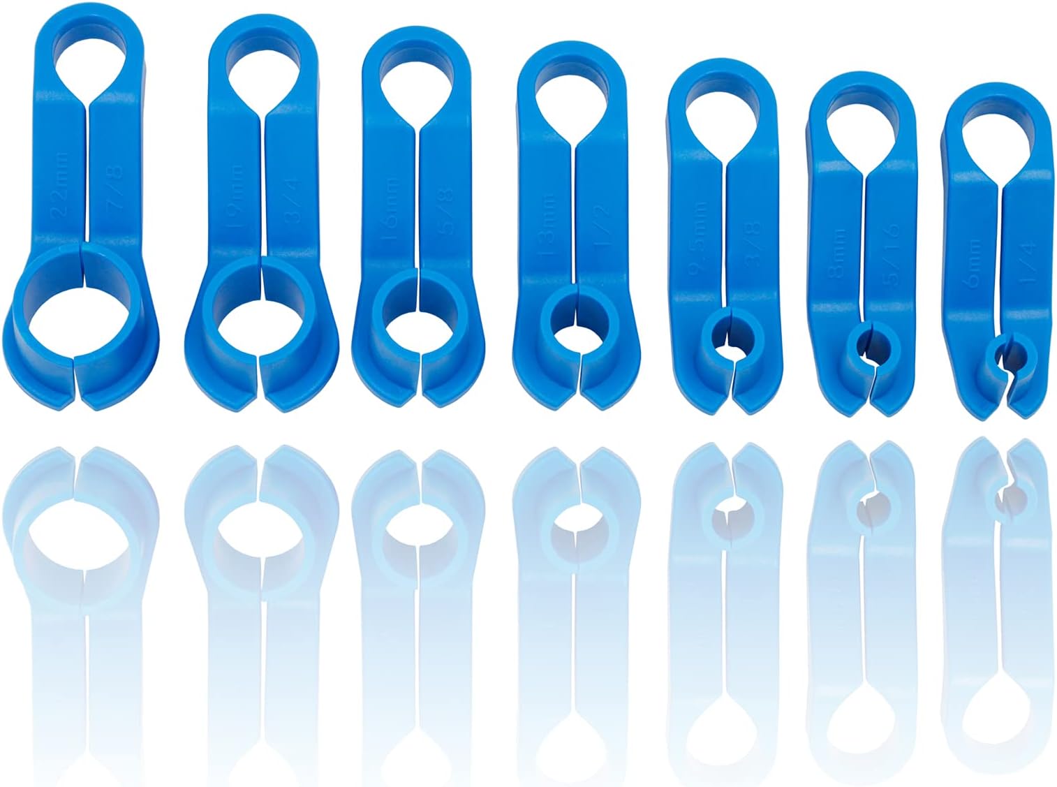 7PCS AC Fuel Line Disconnect Tool Set for Most Ford/GM/Chrysler/Mazda,Includes 1/4 5/16 3/8 1/2 5/8 3/4 7/8 Inch Transmission Oil Cooler Line Quick Disconnect Kit Fuel Line Removal Tool