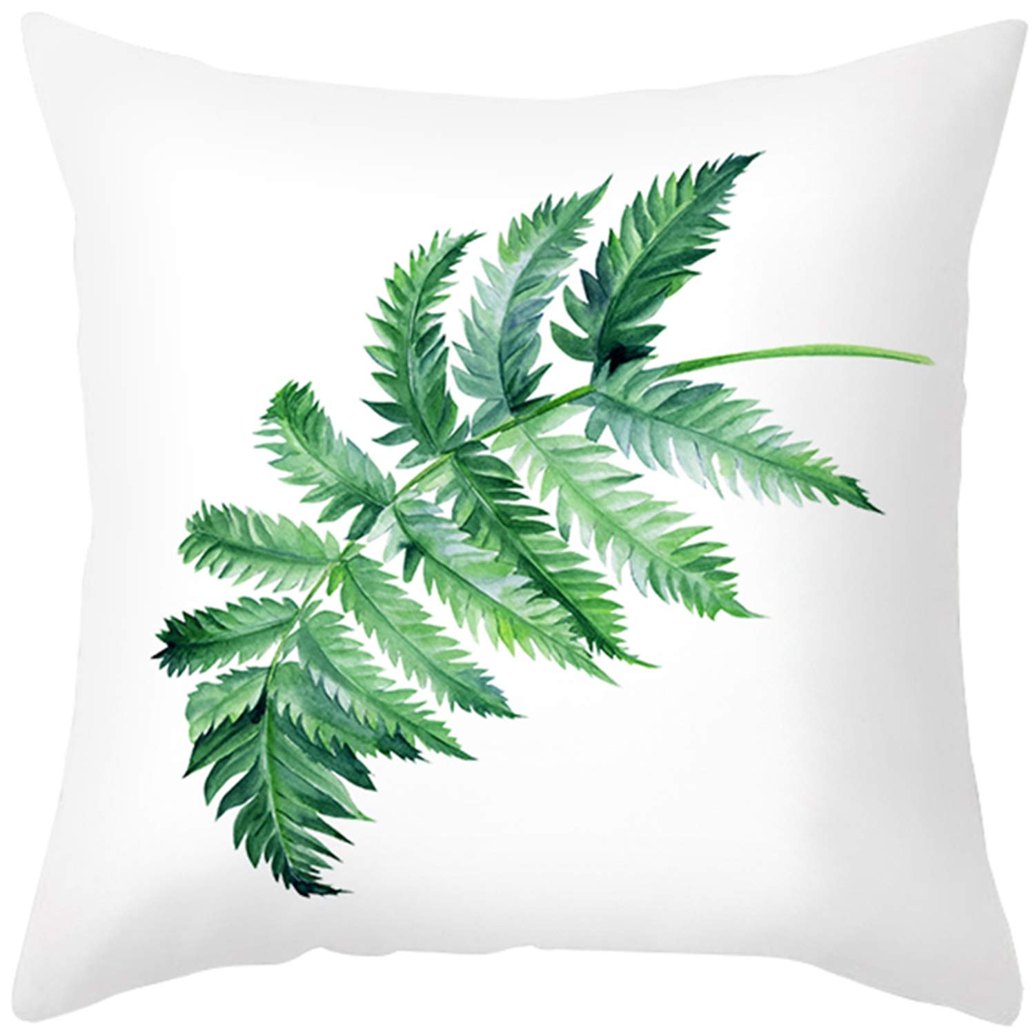 Miyoopark Set of 4 Green Plant Pillowcase Floral Leaf Pattern Throw Cushion Covers TPR339 1#