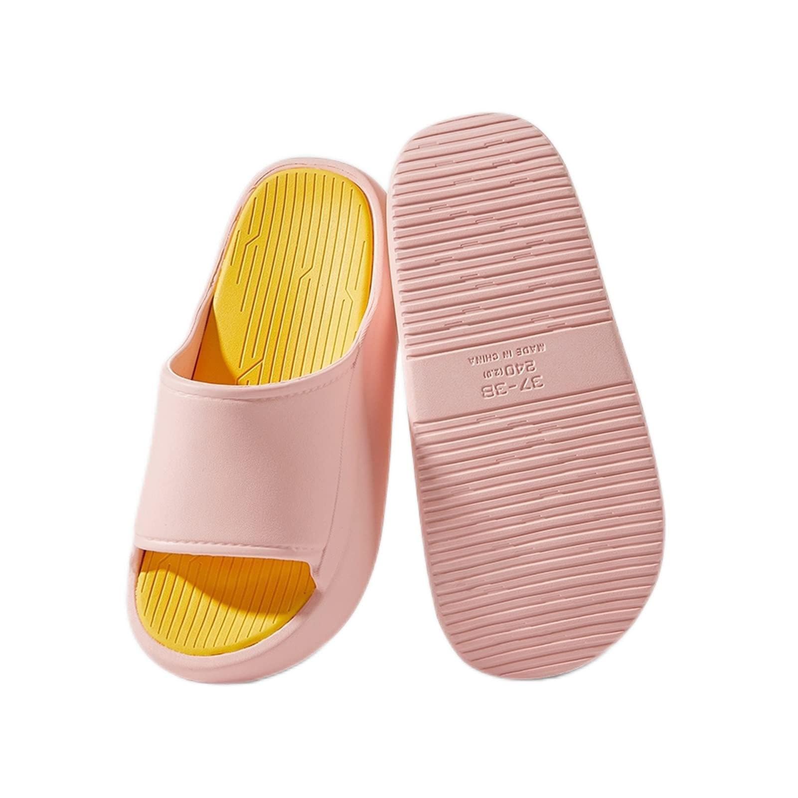 Slides Mujer 3,5 cm Aumento de suela de espesor EVA Slippers Ladies Interior Al aire libre baño Zapatillas de ducha Moda antideslizante Sandalias Soladas SOFT SONIDAS Y ZAPATORIOS Playa Zapatillas de