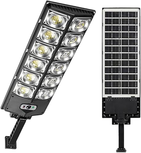 ikaufen 80000LM 8500K LED Solar Street Light 800W Commercial Oudoor