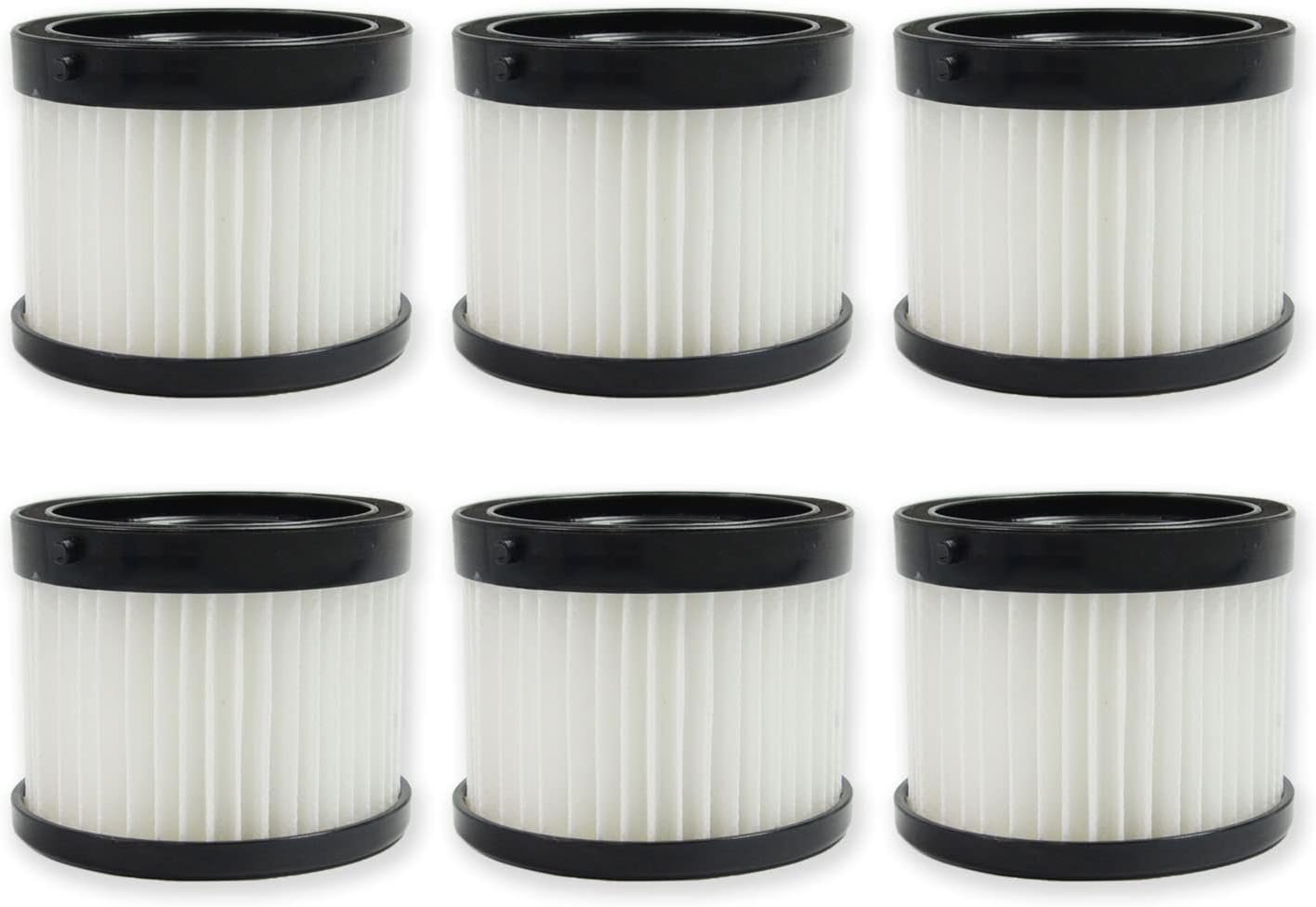 PUREBURG 49-90-1951 49-90-0160 Replacement Dry Filter Compatible with Milwaukee M18 0882-20 Compact Vacuum,6-Pack HEPA Dust Clean