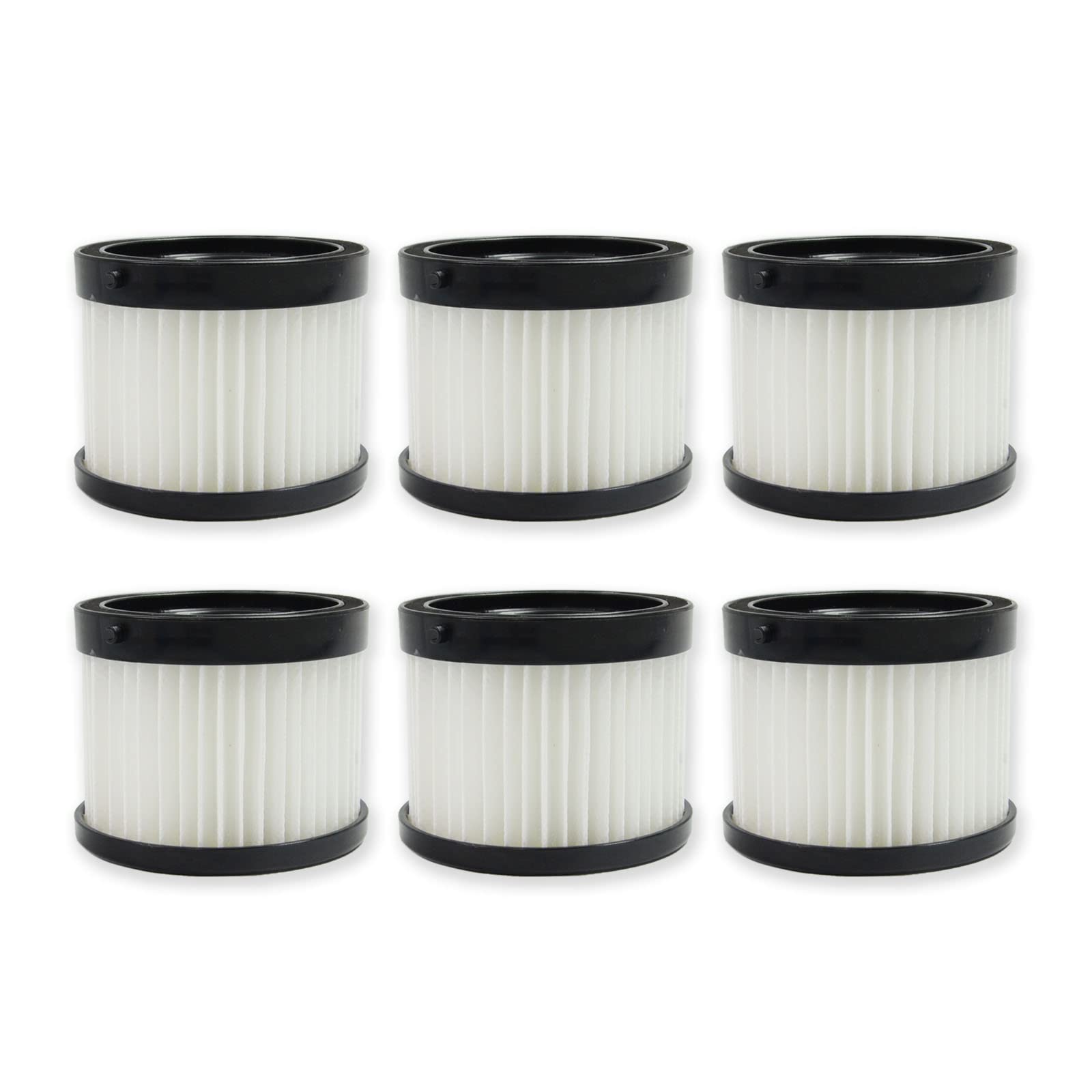 PUREBURG 49-90-1951 49-90-0160 Replacement Dry Filter Compatible with Milwaukee M18 0882-20 Compact Vacuum,6-Pack HEPA Dust Clean