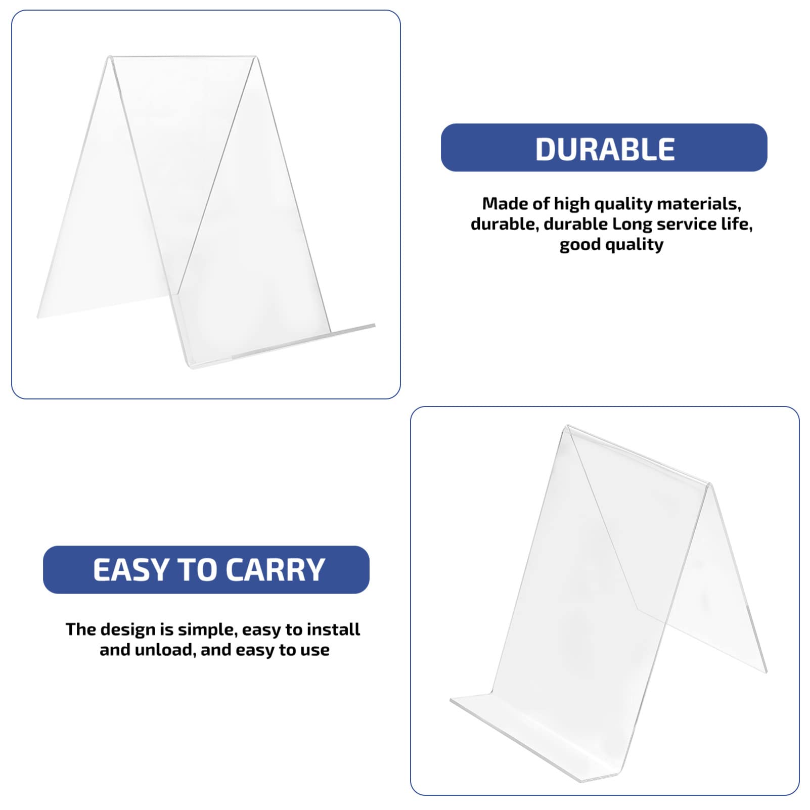 Acryl Buchständer 16er Set - Transparente Buchhalter Für Bücher & Notenblätter