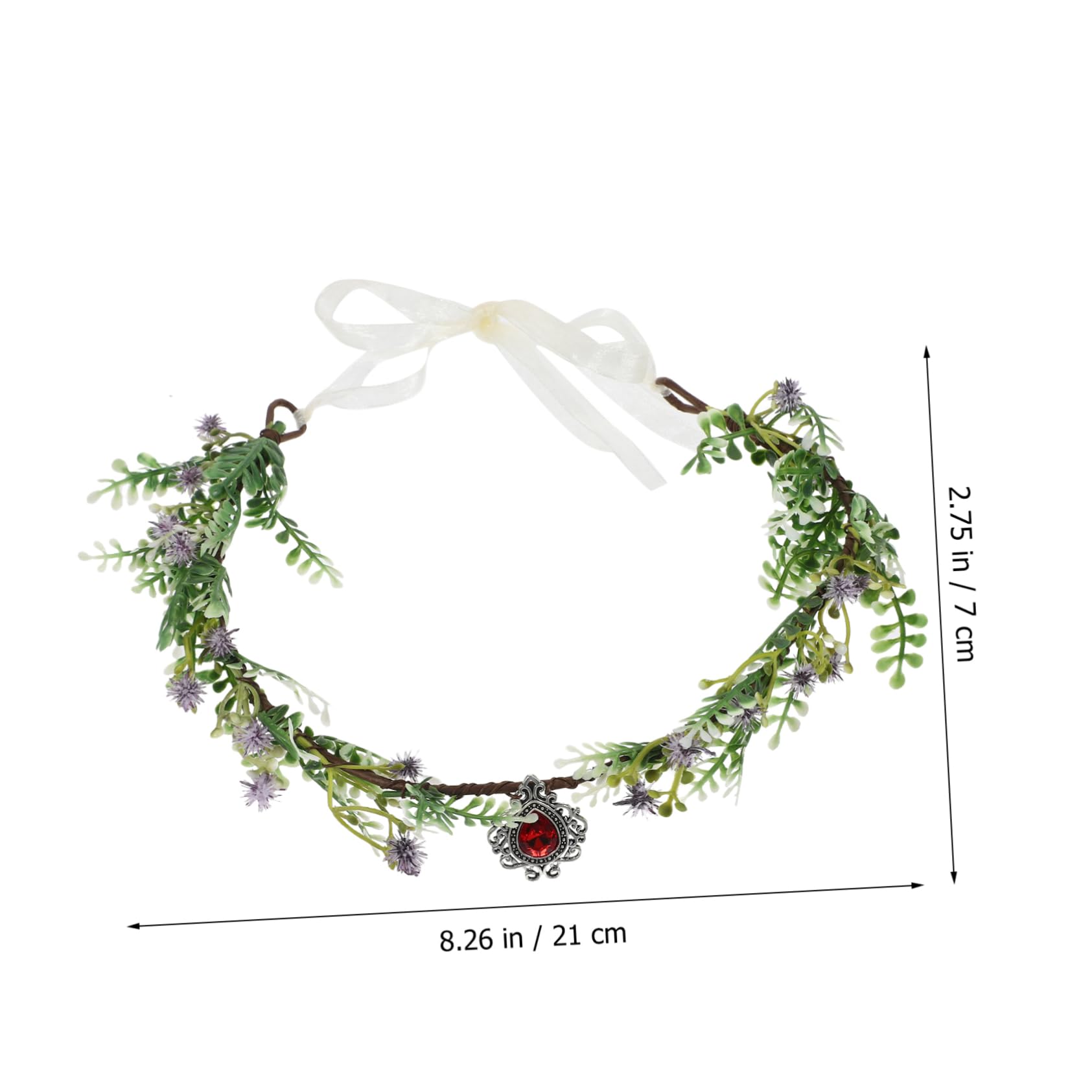 VICASKY 4 Pezzi Decorativa per Fascia Sposa con Fiori Artigianali e Accessorio per Matrimonio Cerchietto per Ragazze e Feste
