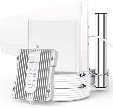 amazboost indoor a2 cell phone signal booster for homesupports 5000 sq ft areaall u s carriers compatible with verizon att t mobile sprint