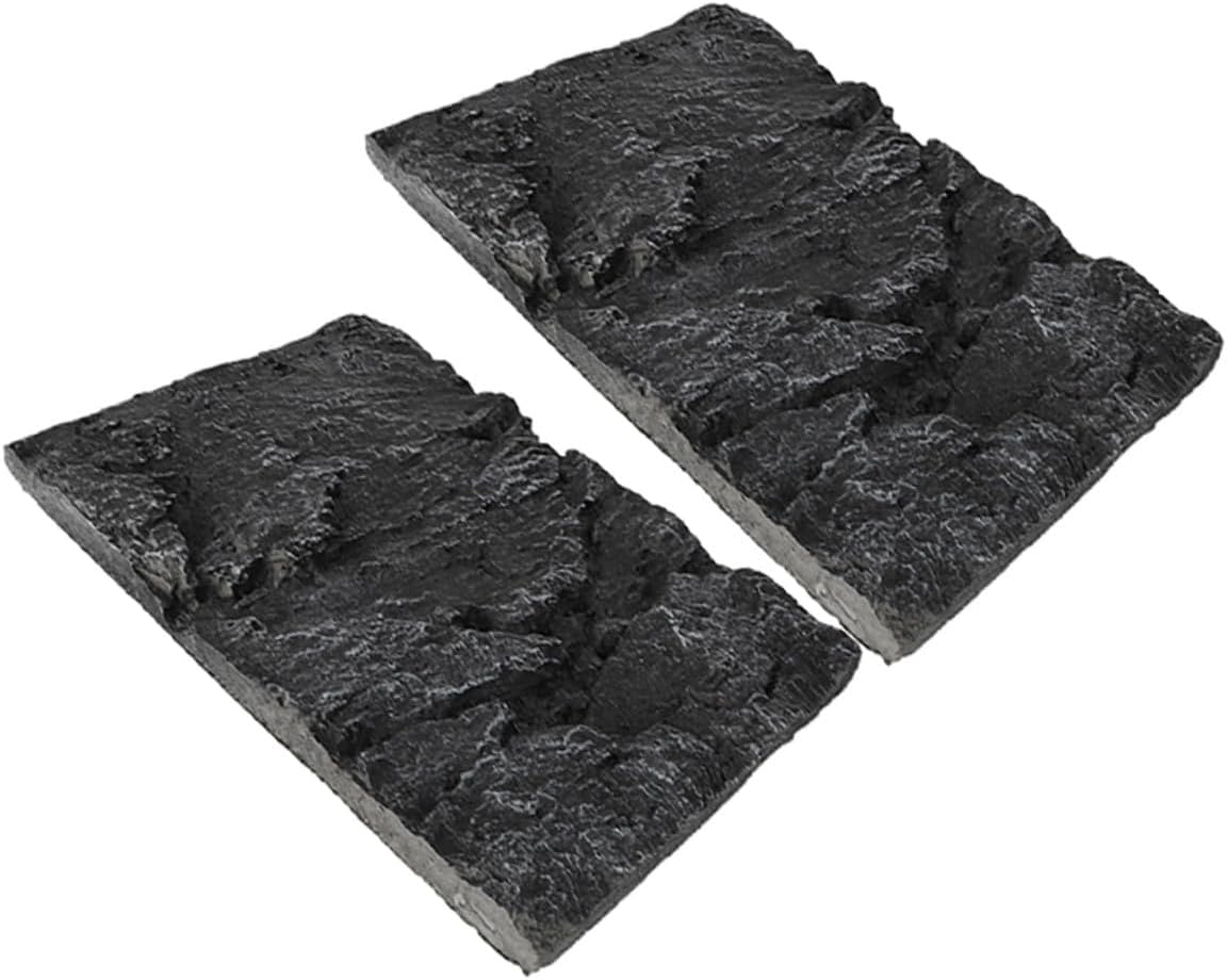 Toyvian 2pcs Rock Texture Aquarium Background Decoration for Fish Tanks Lightweight and Realistic Reptile Environment Easy to Use Simulation