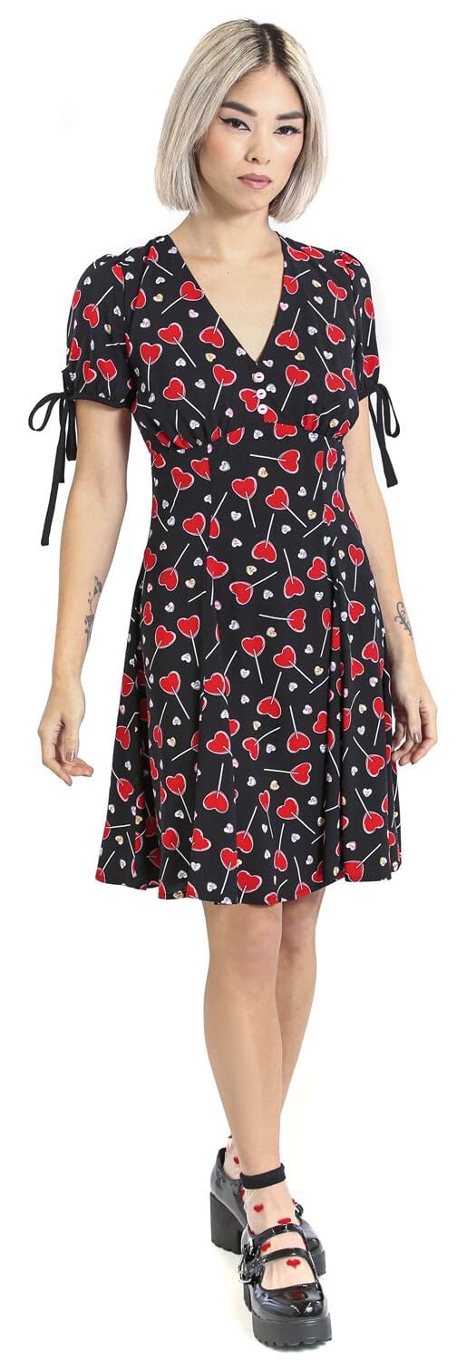 Hell Bunny Unisex Black Lollies Mini Dress