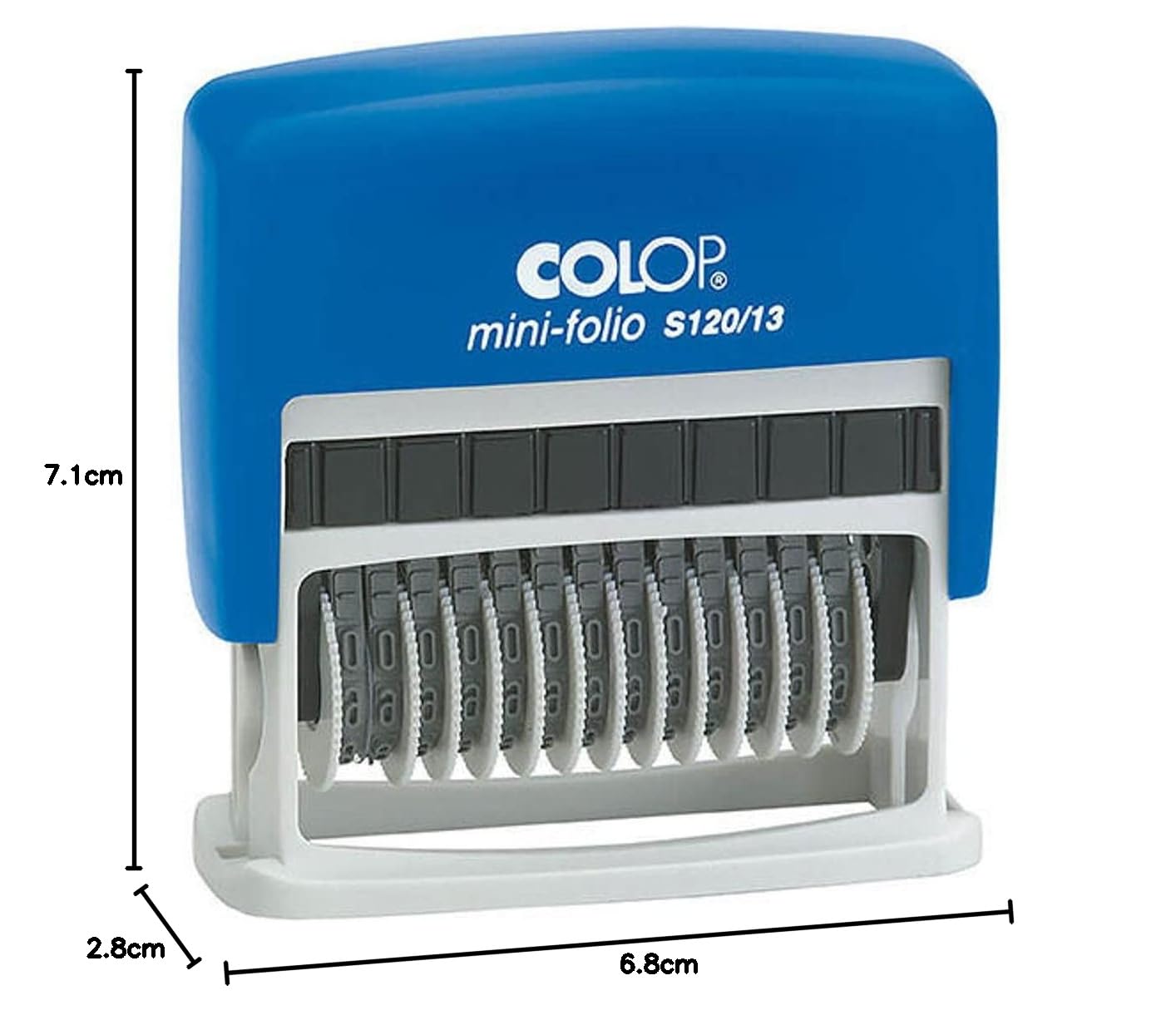 COLOP Timbro numerico S120/13 con 13 cifre, colore nero, piccolo